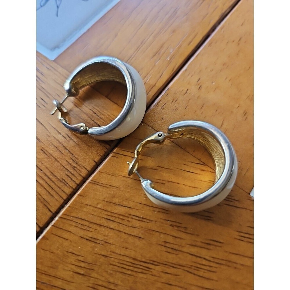 Vintage Goldette Goldtone Hoop Earrings